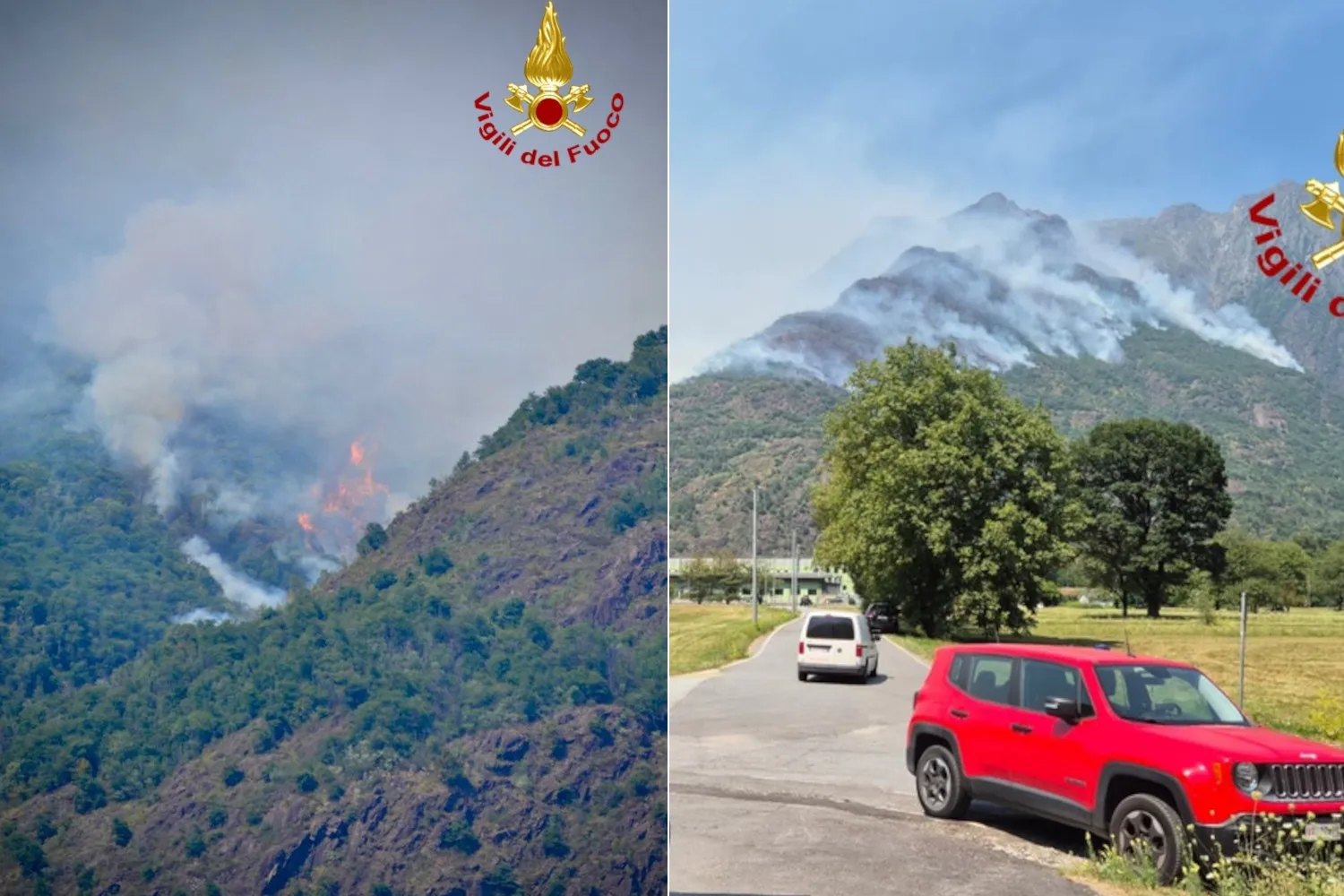 Bruciano da 9 giorni le montagne della Val d'Ossola, evacuate 120 persone per l’aria irrespirabile: in fiamme 600 ettari di bosco