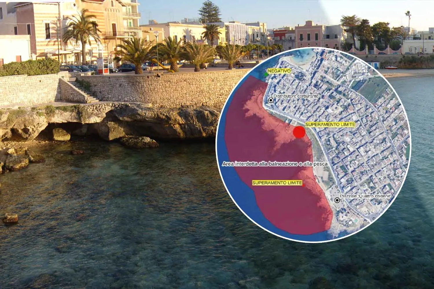 Divieto di balneazione in questa rinomata spiaggia del Salento per sversamento di liquami