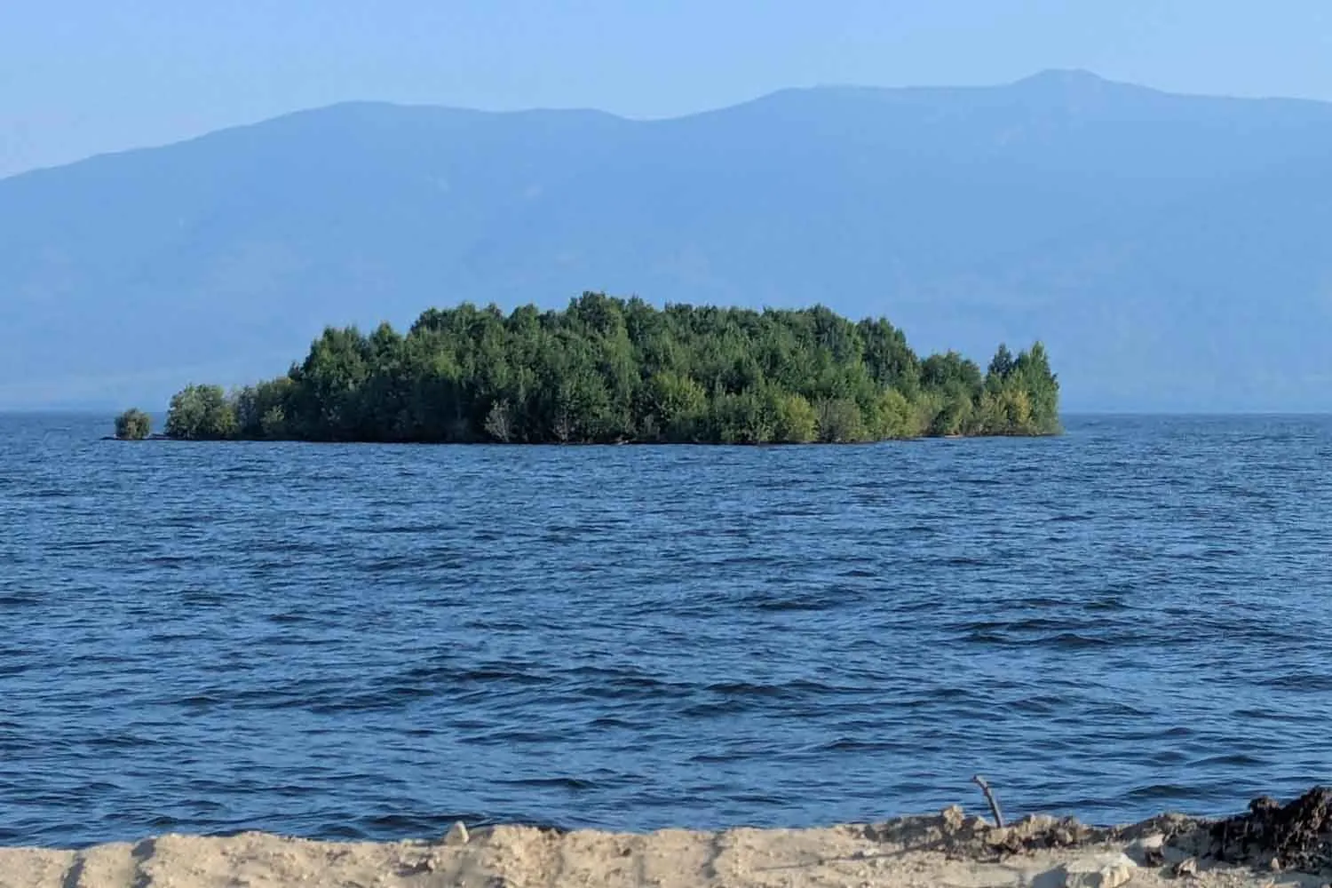 Una isola galleggiante ricoperta di alberi è apparsa in un lago del Canada e poi scomparsa dai satelliti improvvisamente