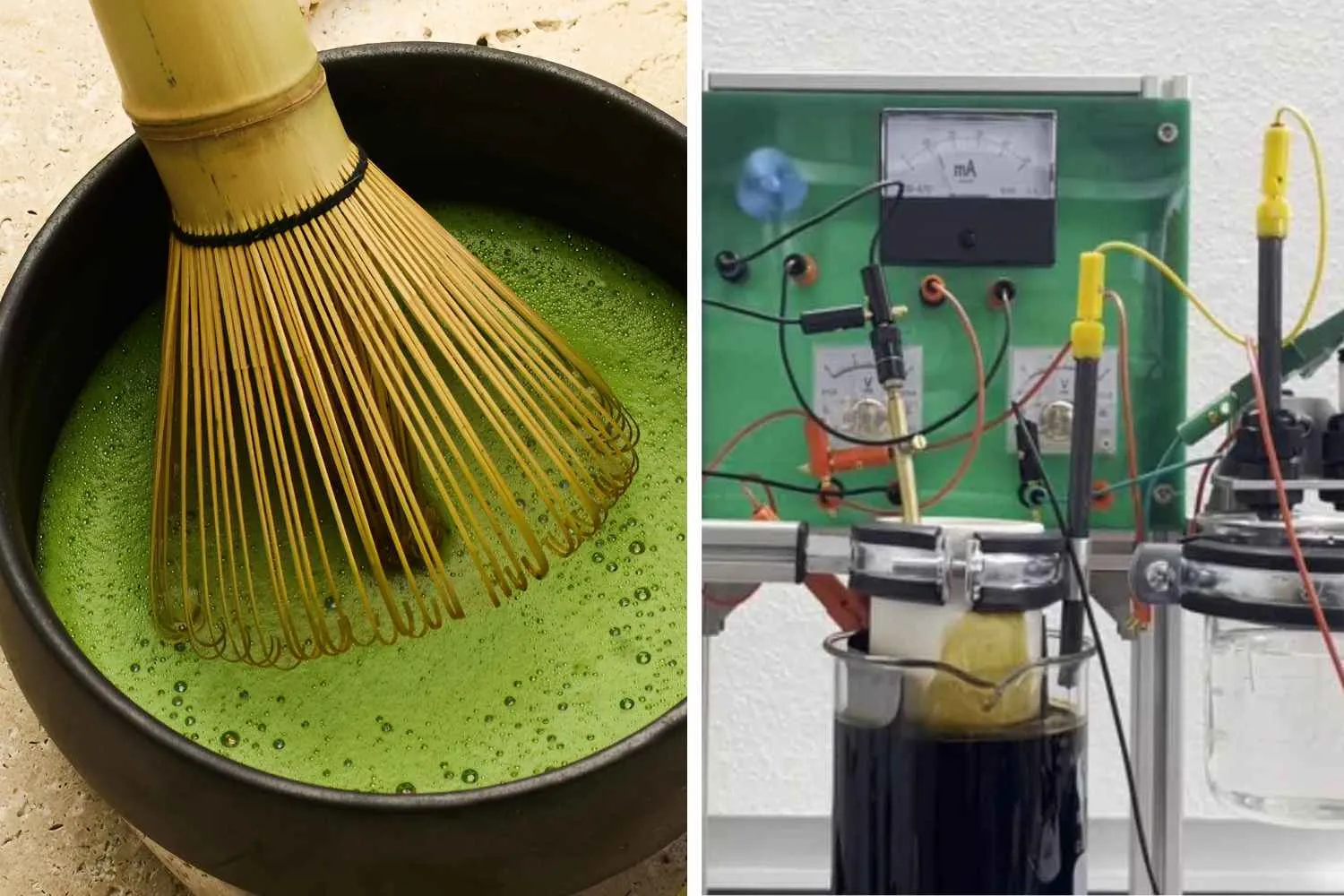 Crea una batteria alimentata con il tè verde matcha: guarda l'incredibile esperimento di uno youtuber