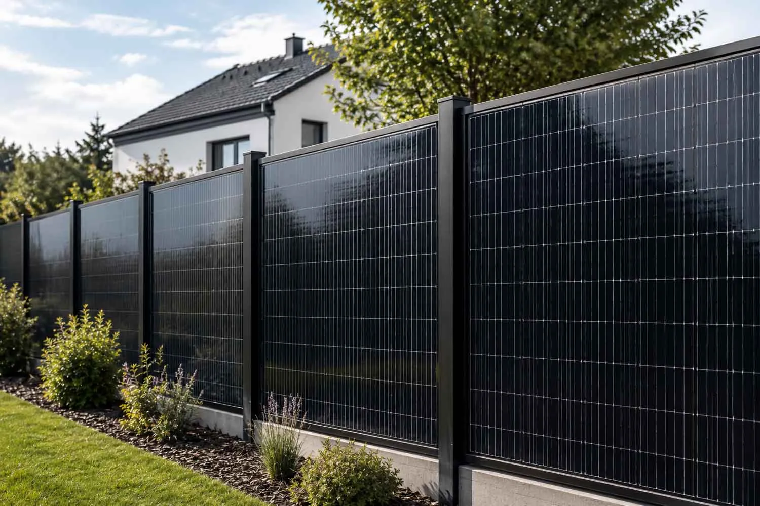 Recinzioni solari, il fotovoltaico che trasforma il giardino in una mini centrale