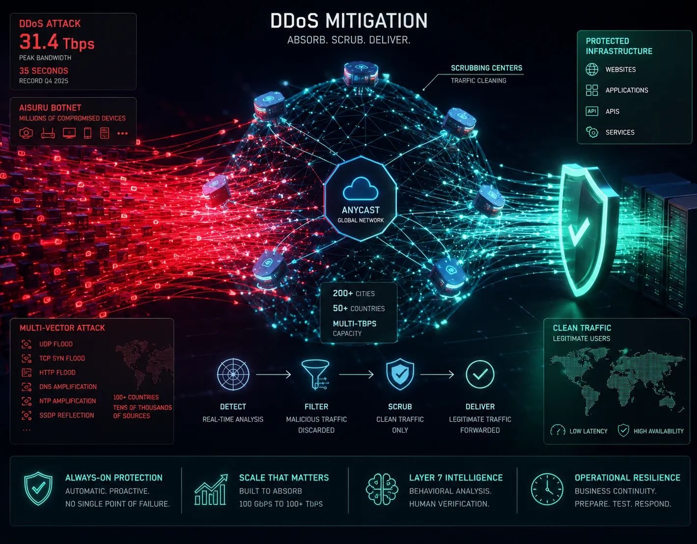 DDoS: contro 31 Tbps non basta una scatola in sala server